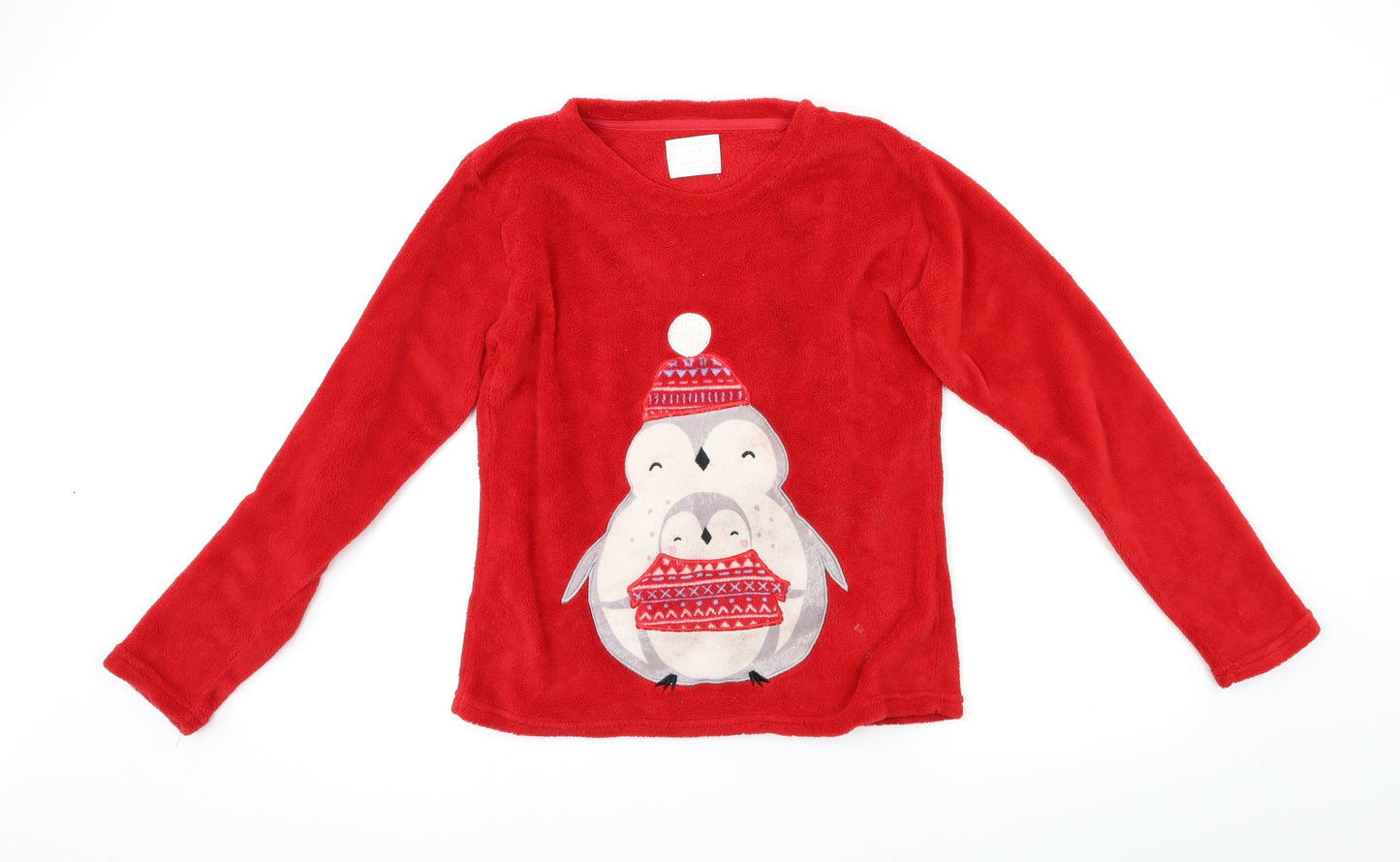 Matalan Womens Red   Top Pyjama Top Size XS  - Penguin