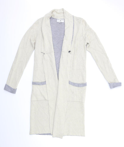 Rick Cardona Womens Beige  Knit Cardigan Jumper Size 8