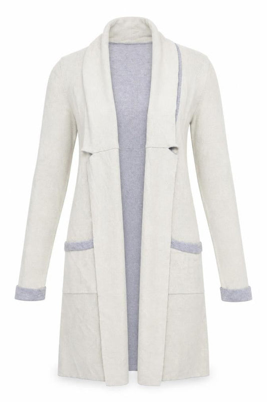 Rick Cardona Womens Beige  Knit Cardigan Jumper Size 8
