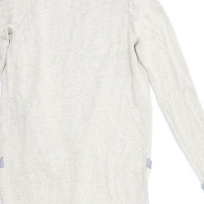 Rick Cardona Womens Beige  Knit Cardigan Jumper Size 8