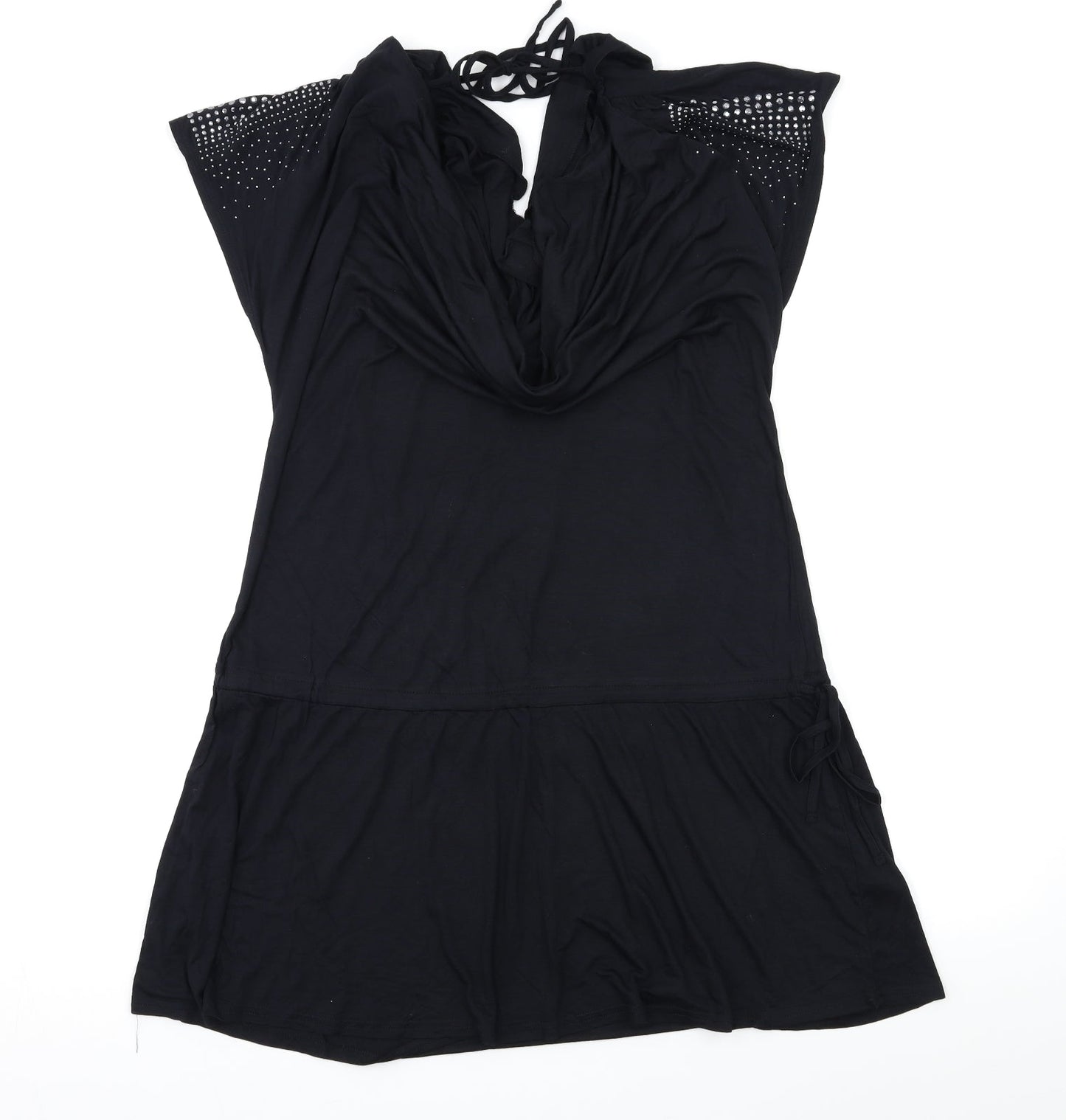 NEXT Womens Black   Shift  Size 14  - Embellished Shoulders