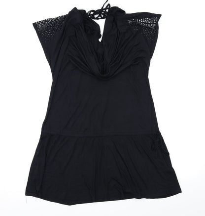 NEXT Womens Black   Shift  Size 14  - Embellished Shoulders