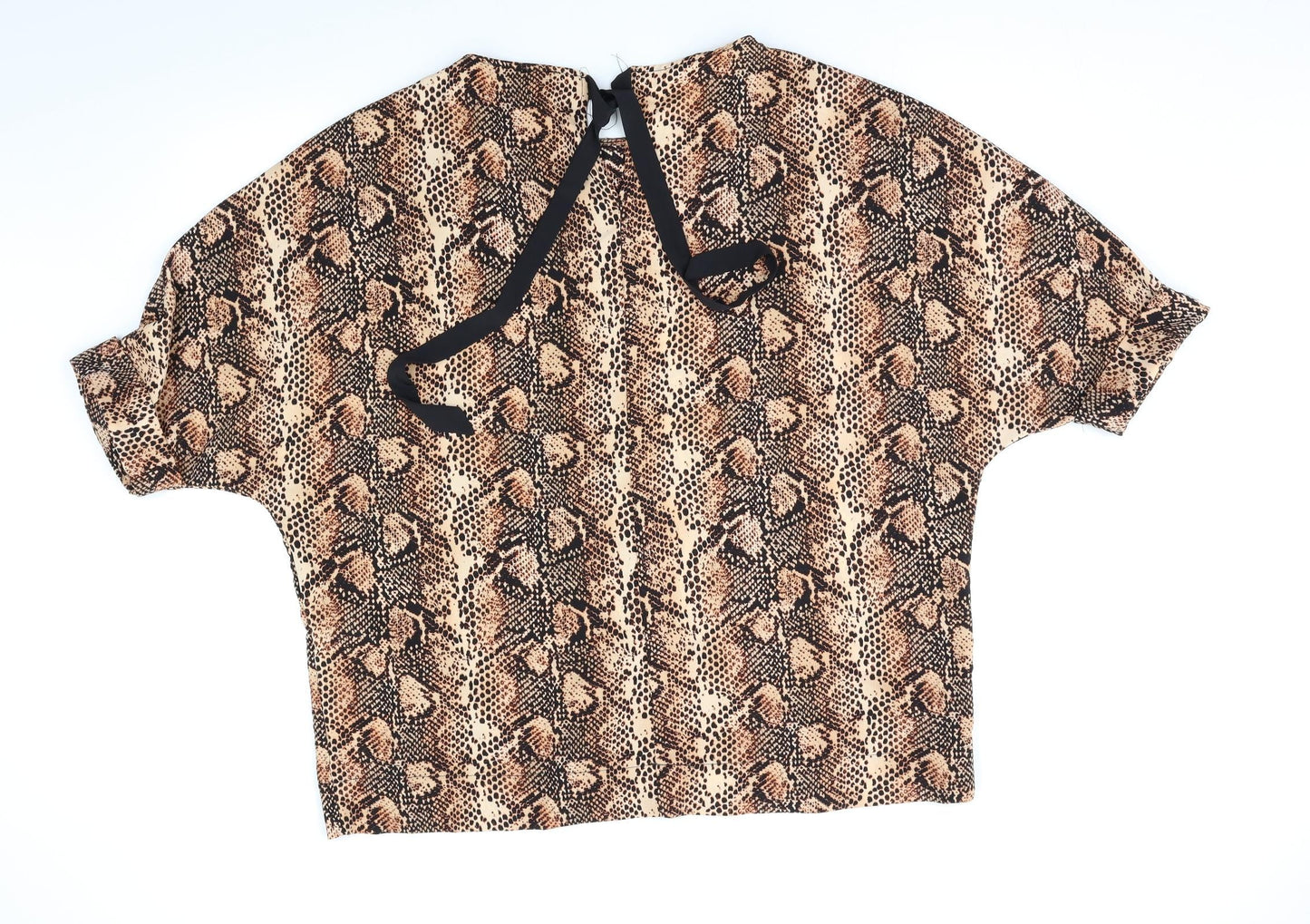 Primark Womens Multicoloured Animal Print  Basic Blouse Size 14