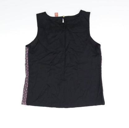 Womens UK Size 12 Matalan Black Basic Tank