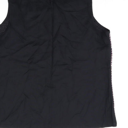 Womens UK Size 12 Matalan Black Basic Tank
