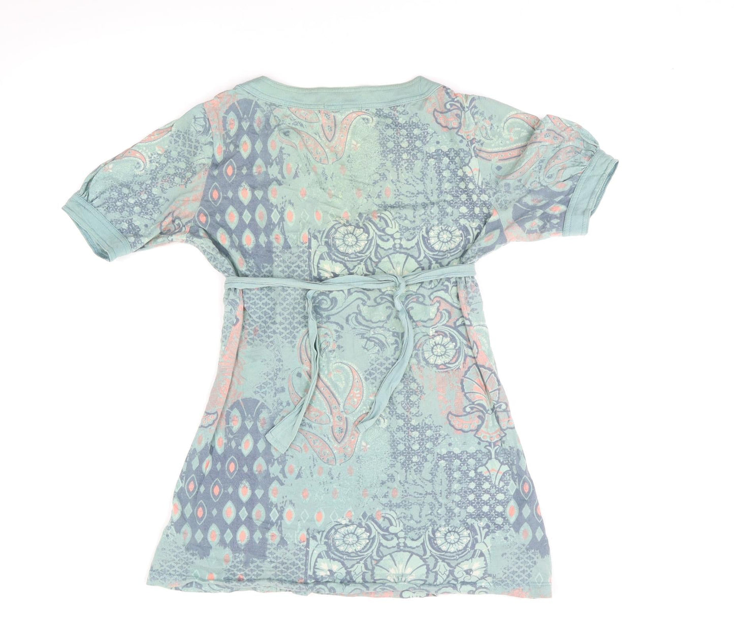 George Womens Green Geometric  Basic Blouse Size 10