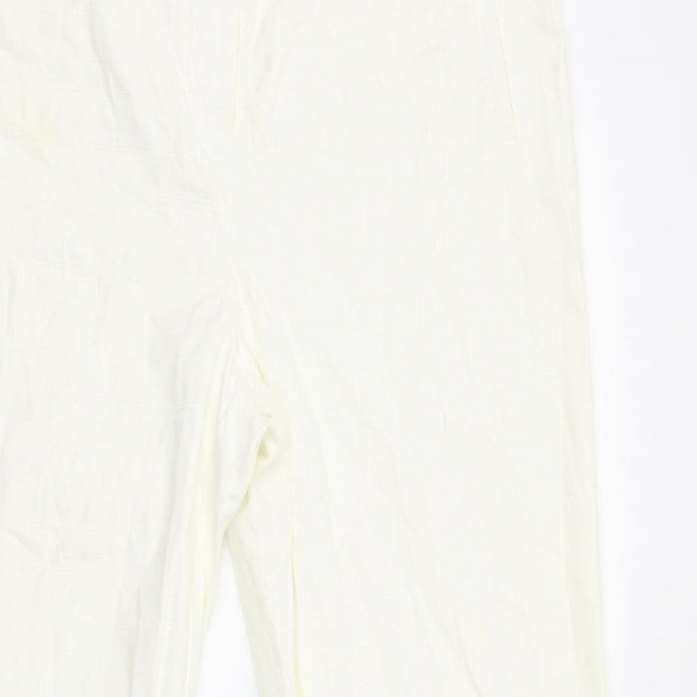 Womens UK Size 12 Preworn Regular Fit  Ivory Trousers