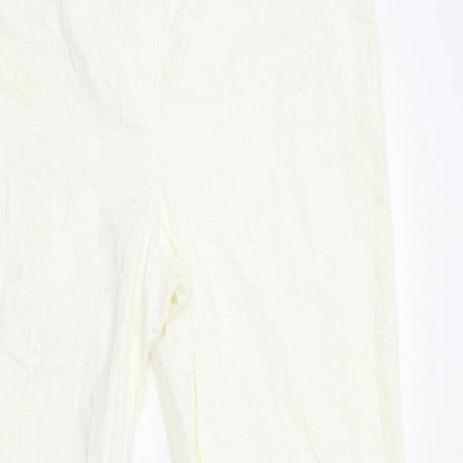 Womens UK Size 12 Preworn Regular Fit  Ivory Trousers