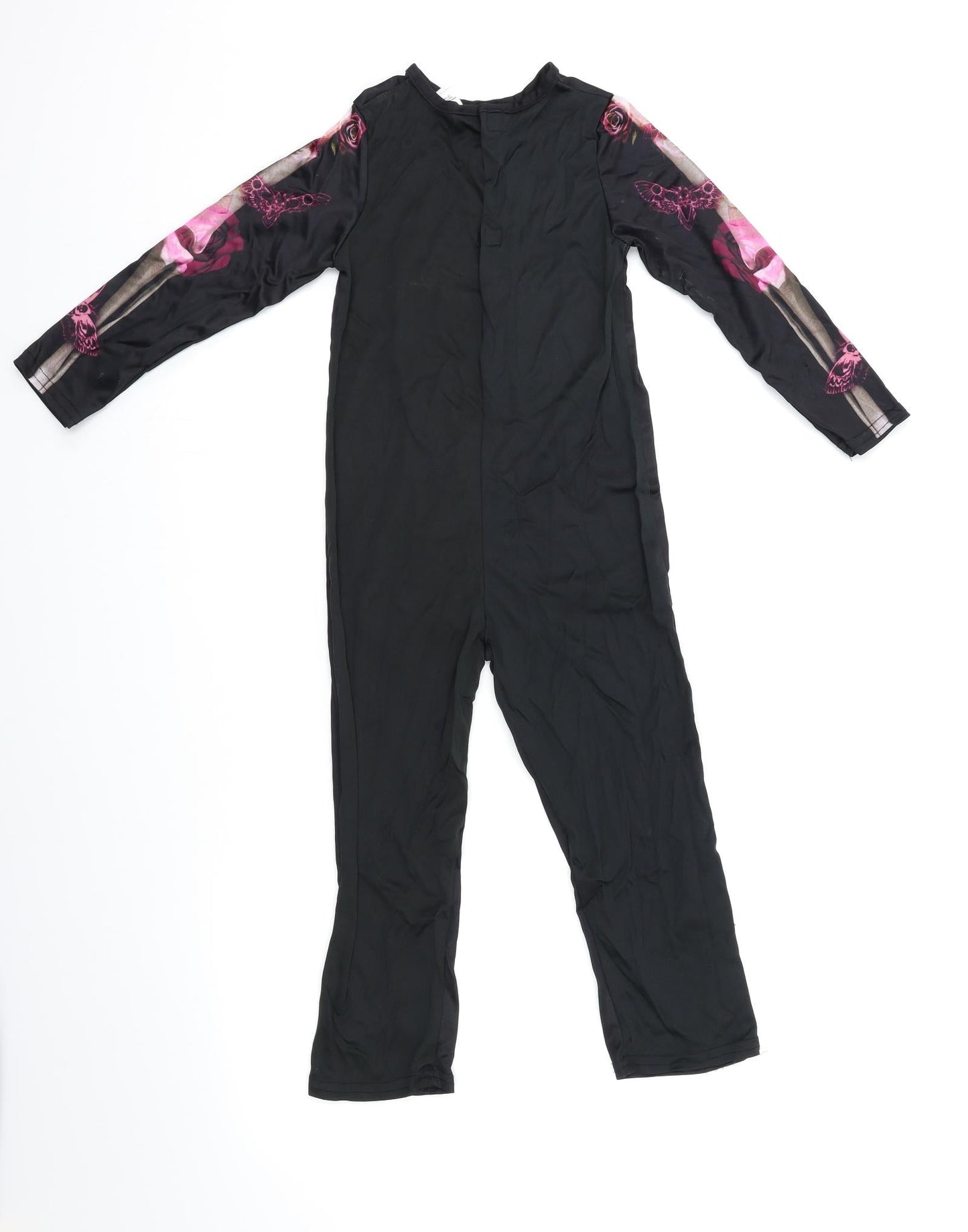 TU Girls Black    One Piece Size 5-6 Years  - Skeleton