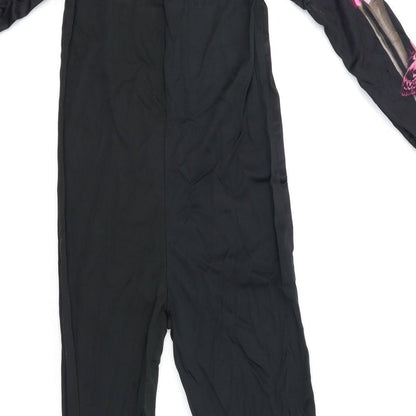 TU Girls Black    One Piece Size 5-6 Years  - Skeleton
