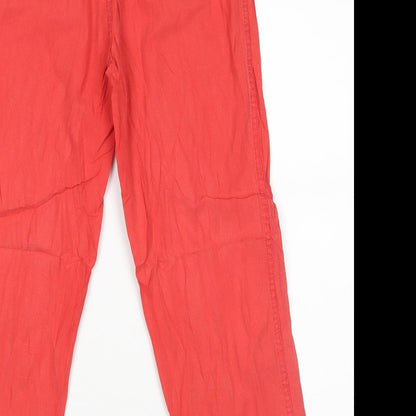 Gary Womens Red   Trousers  Size 40 L27 in