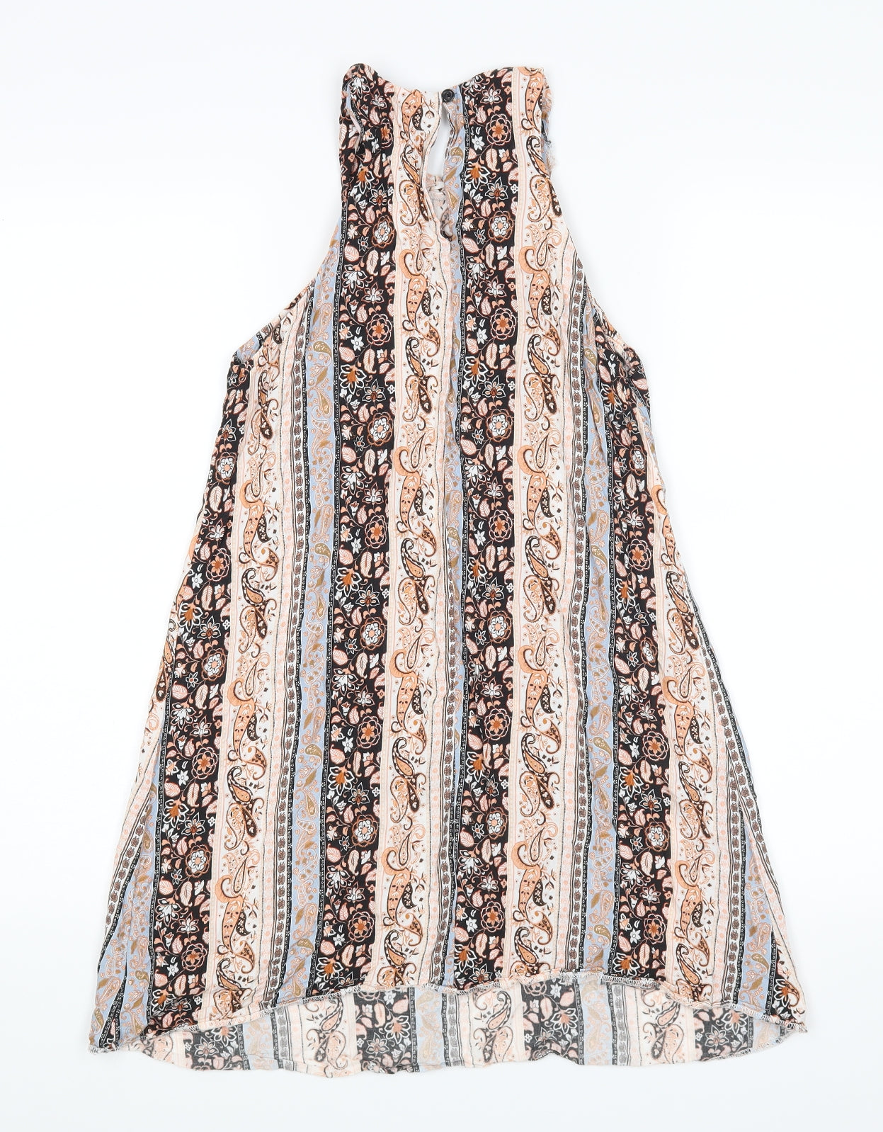 Miss Selfridge Womens Orange Floral  A-Line  Size 10