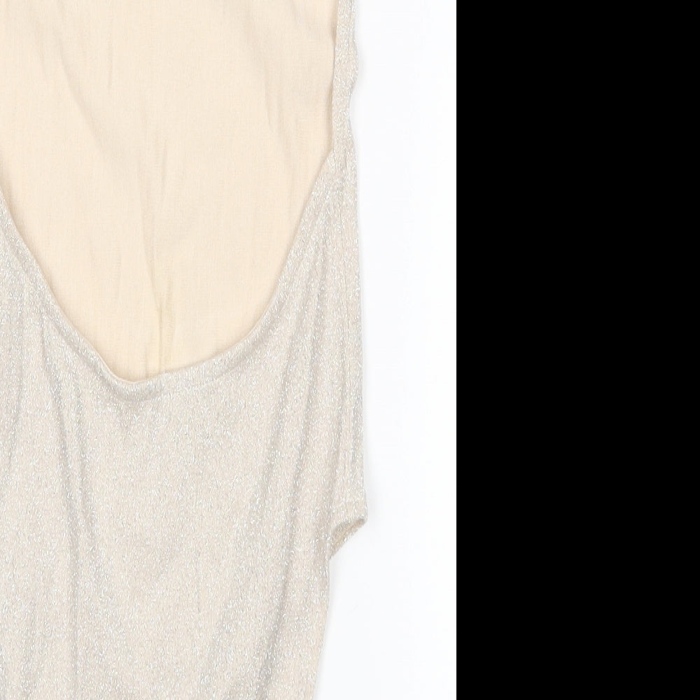 Topshop Womens Beige   Playsuit One-Piece Size 10