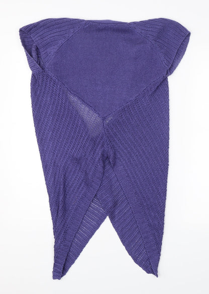 George Womens Purple   Wrap Blouse