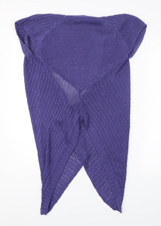 George Womens Purple   Wrap Blouse