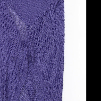 George Womens Purple   Wrap Blouse