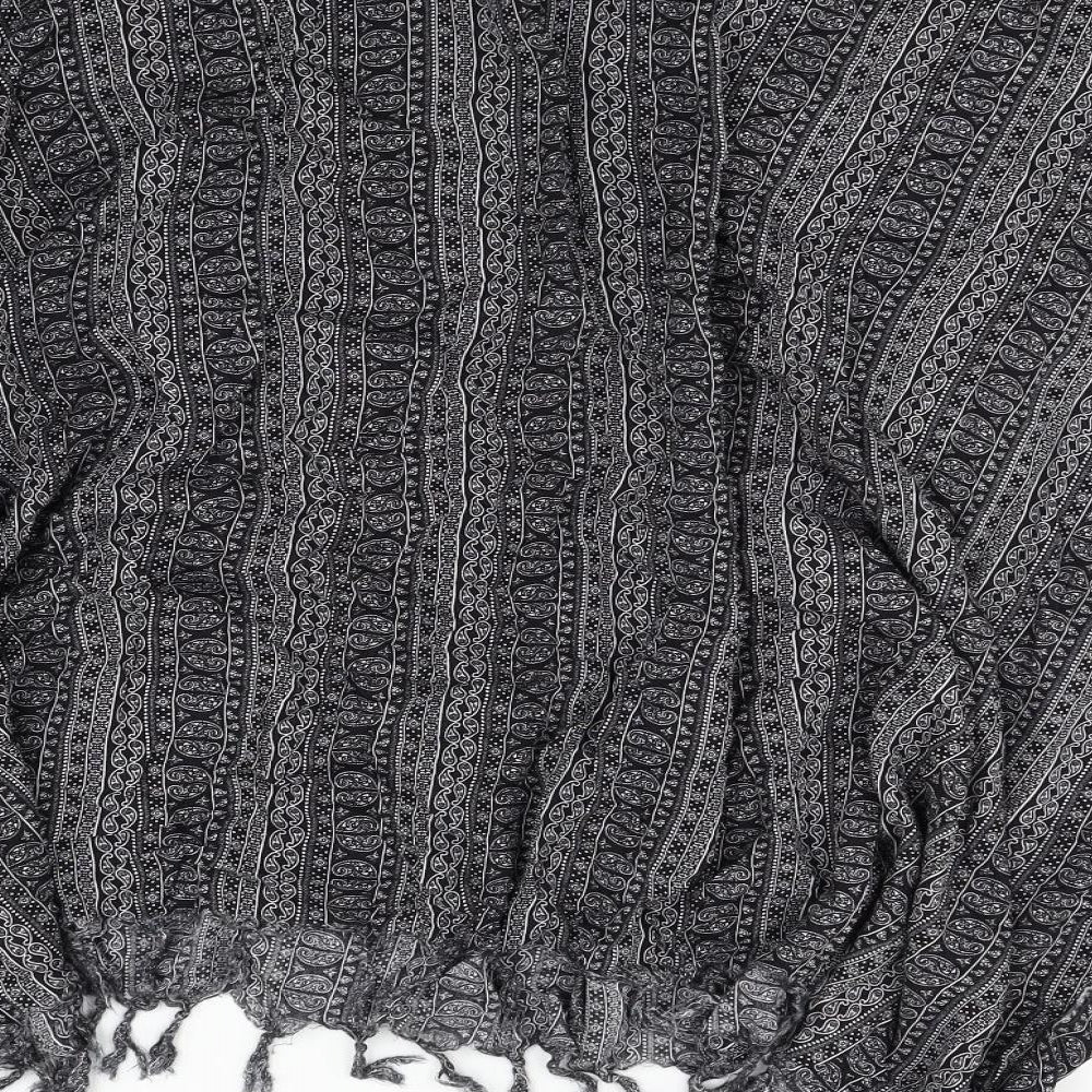 importador Womens Black Fair Isle   Poncho One Size