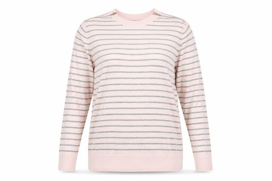 Principles Womens Pink Striped  Pullover Jumper Size 16