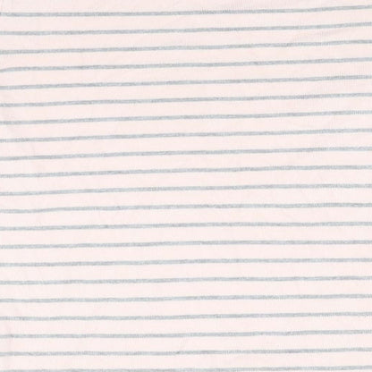 Brand and care label for Principles women’s pink striped jumper, size UK 16