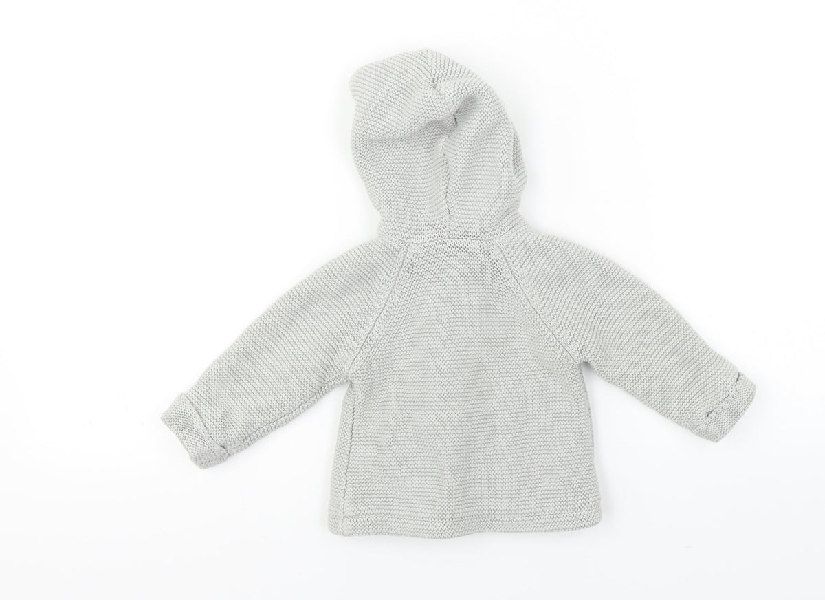 Back view of Cocoon Baby Grey Jacket, size 6-9, Months