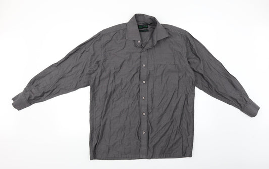 Reid & Taylor Mens Grey    Dress Shirt Size 15.5