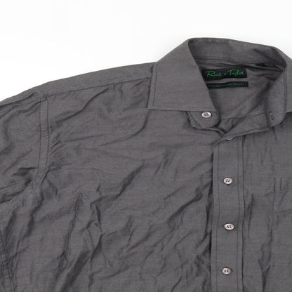 Reid & Taylor Mens Grey    Dress Shirt Size 15.5