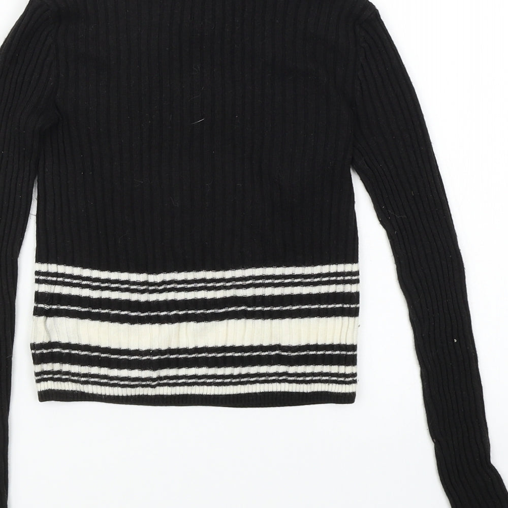 H&M Girls Black   Pullover Jumper Size 9-10 Years