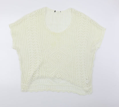 Additional front view of Atmosphere women’s white jumper, size L