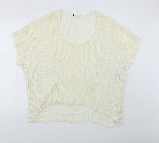 Atmosphere Womens White   Pullover Jumper Size L