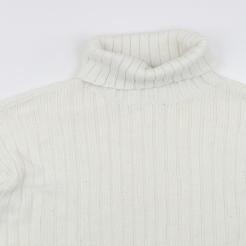 Divided Womens White   Pullover Jumper Size L