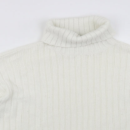 Divided Womens White   Pullover Jumper Size L