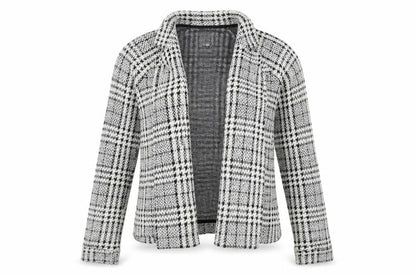 Next Womens Black Check  Jacket  Size 10
