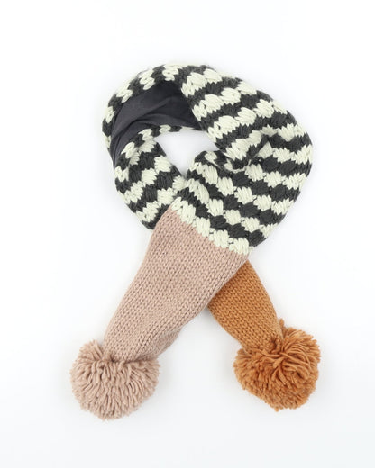Additional front view of Nect unisex grey scarf scarves & wraps size regular - ages 3-4
