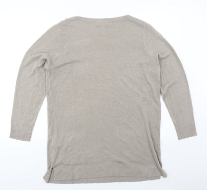 Julipa Womens Beige   Pullover Jumper Size 16