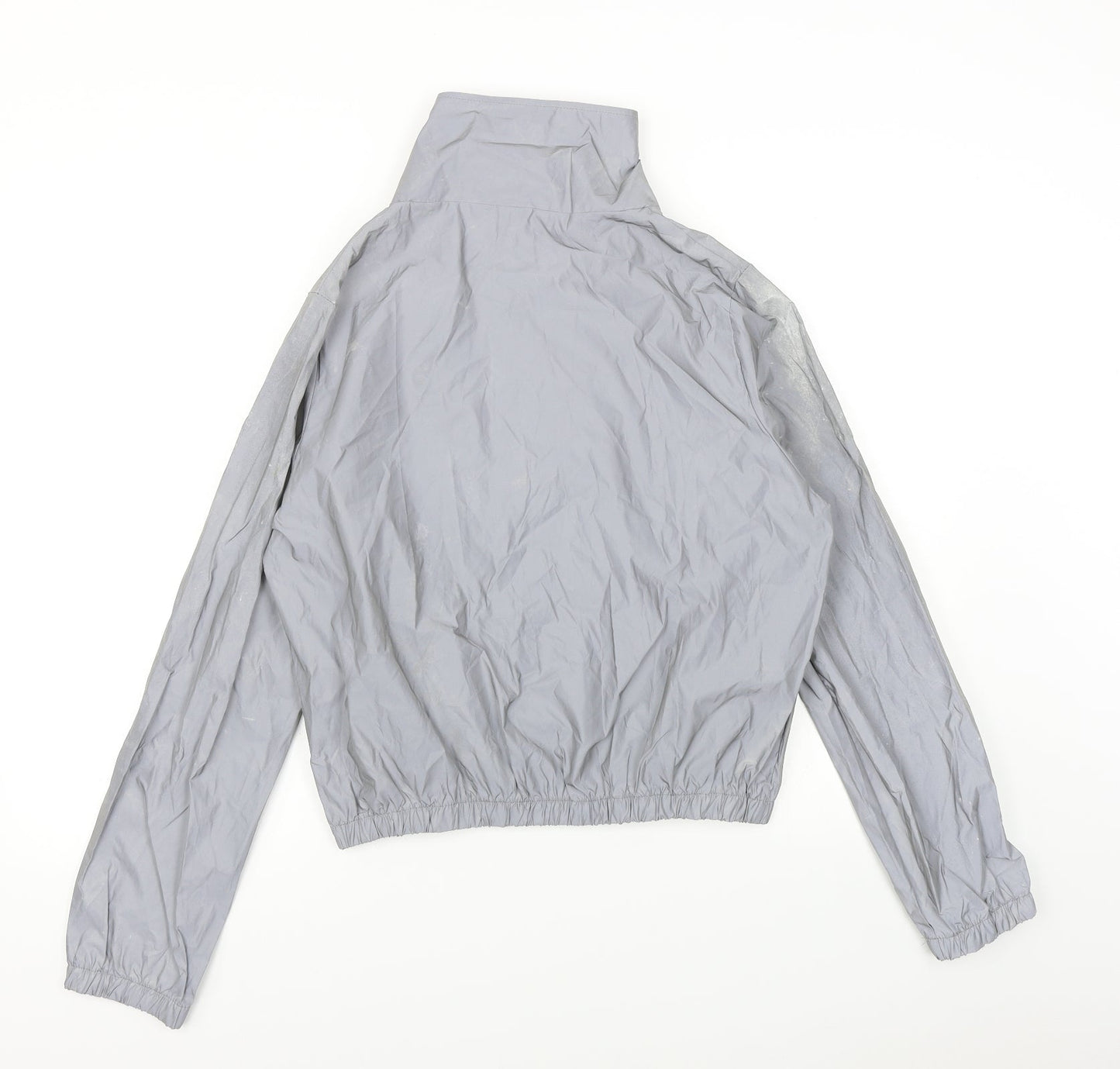 Womens UK Size 2XL Preworn Silver Rain Coat