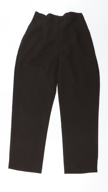 Womens UK Size 12 Preworn Regular Fit Capri Brown Trousers