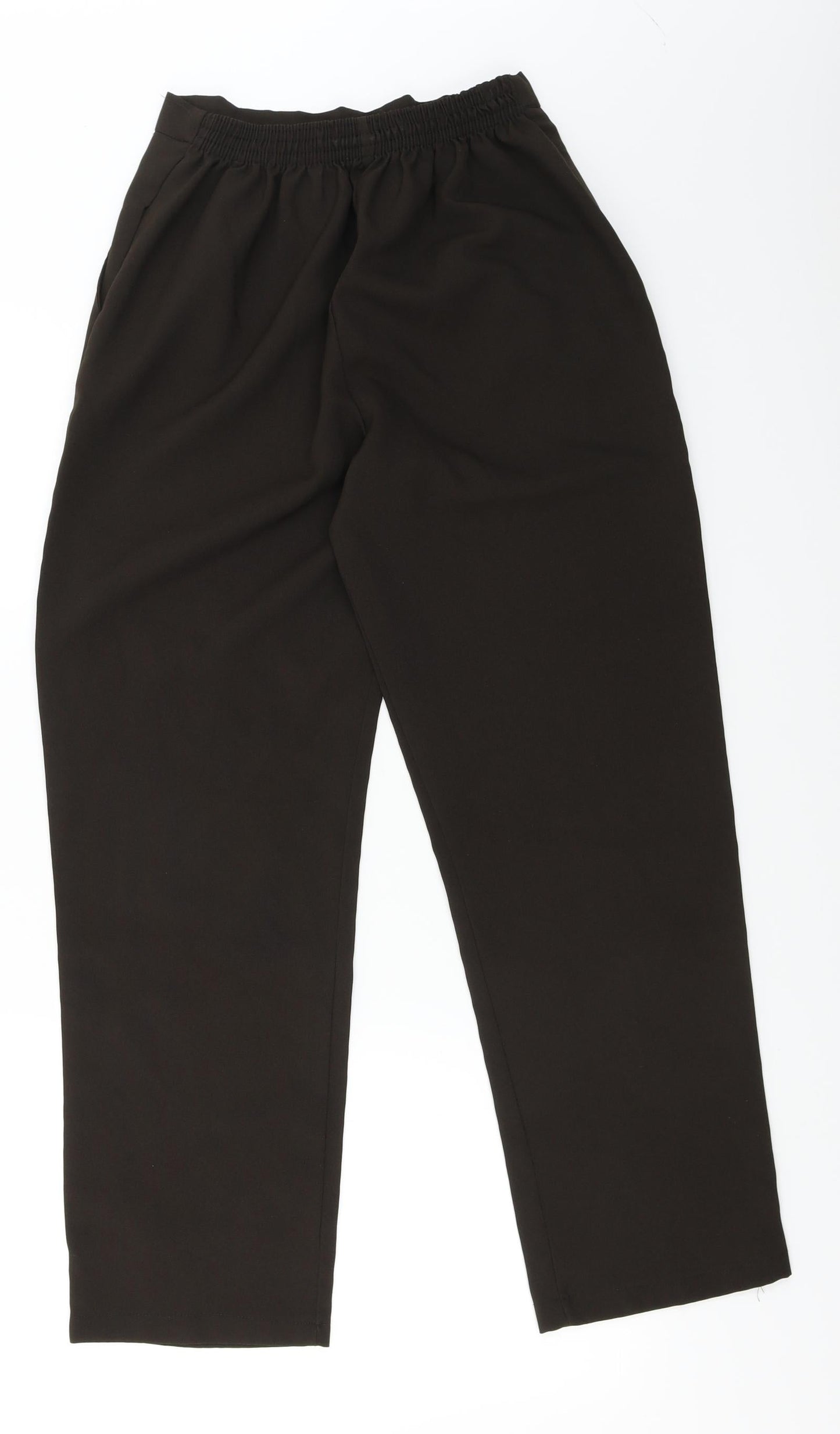 Womens UK Size 12 Preworn Regular Fit Capri Brown Trousers