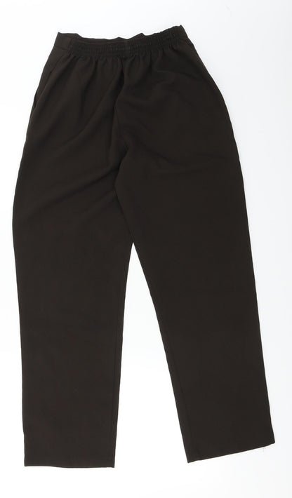 Womens UK Size 12 Preworn Regular Fit Capri Brown Trousers