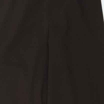 Womens UK Size 12 Preworn Regular Fit Capri Brown Trousers