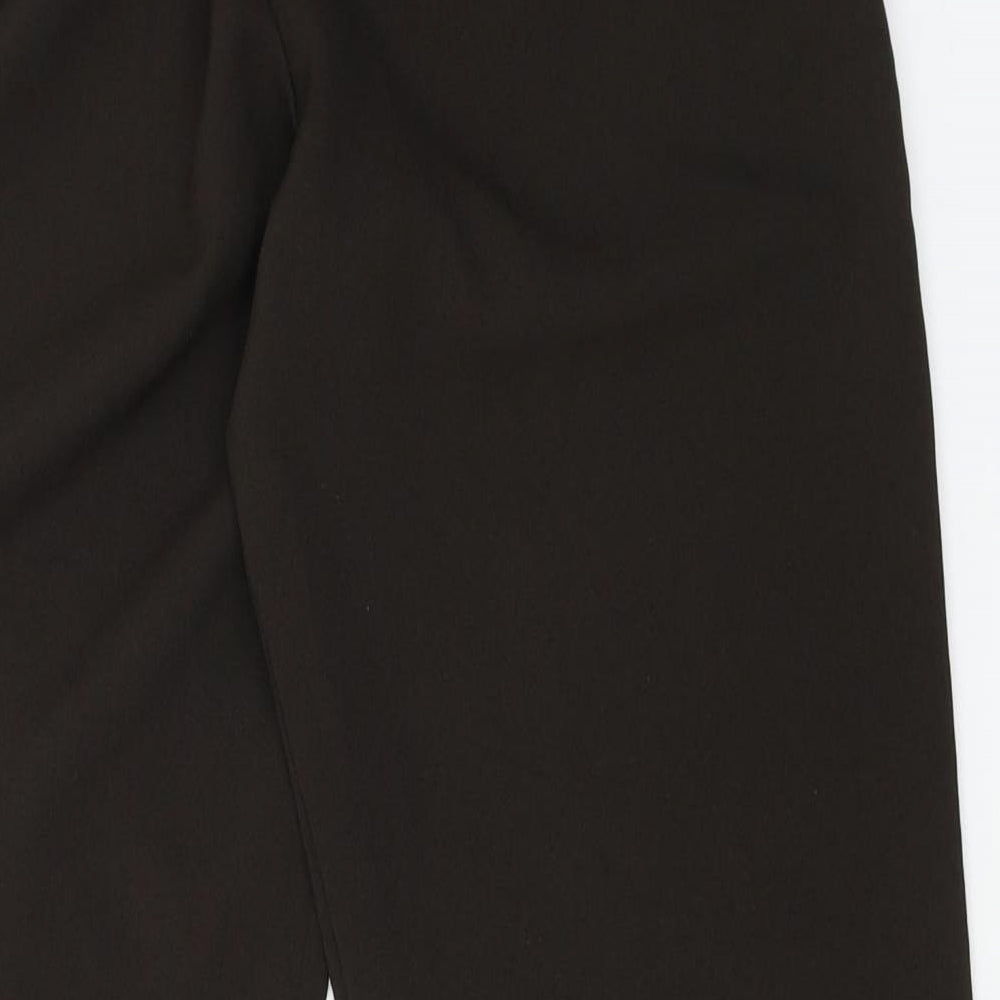 Womens UK Size 12 Preworn Regular Fit Capri Brown Trousers