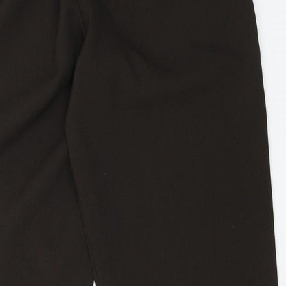 Womens UK Size 12 Preworn Regular Fit Capri Brown Trousers