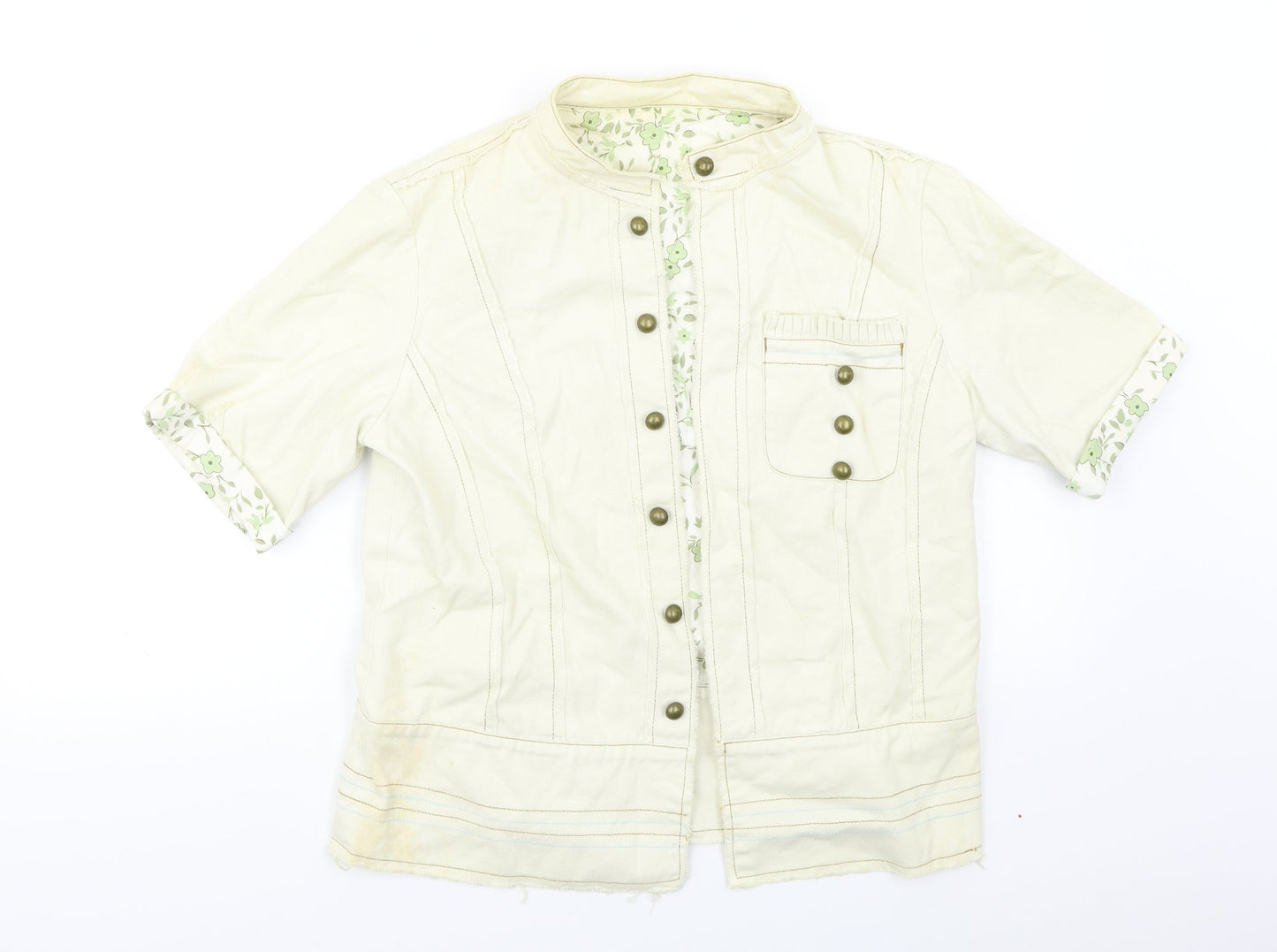 Womens UK Size 14 Preworn White Jacket