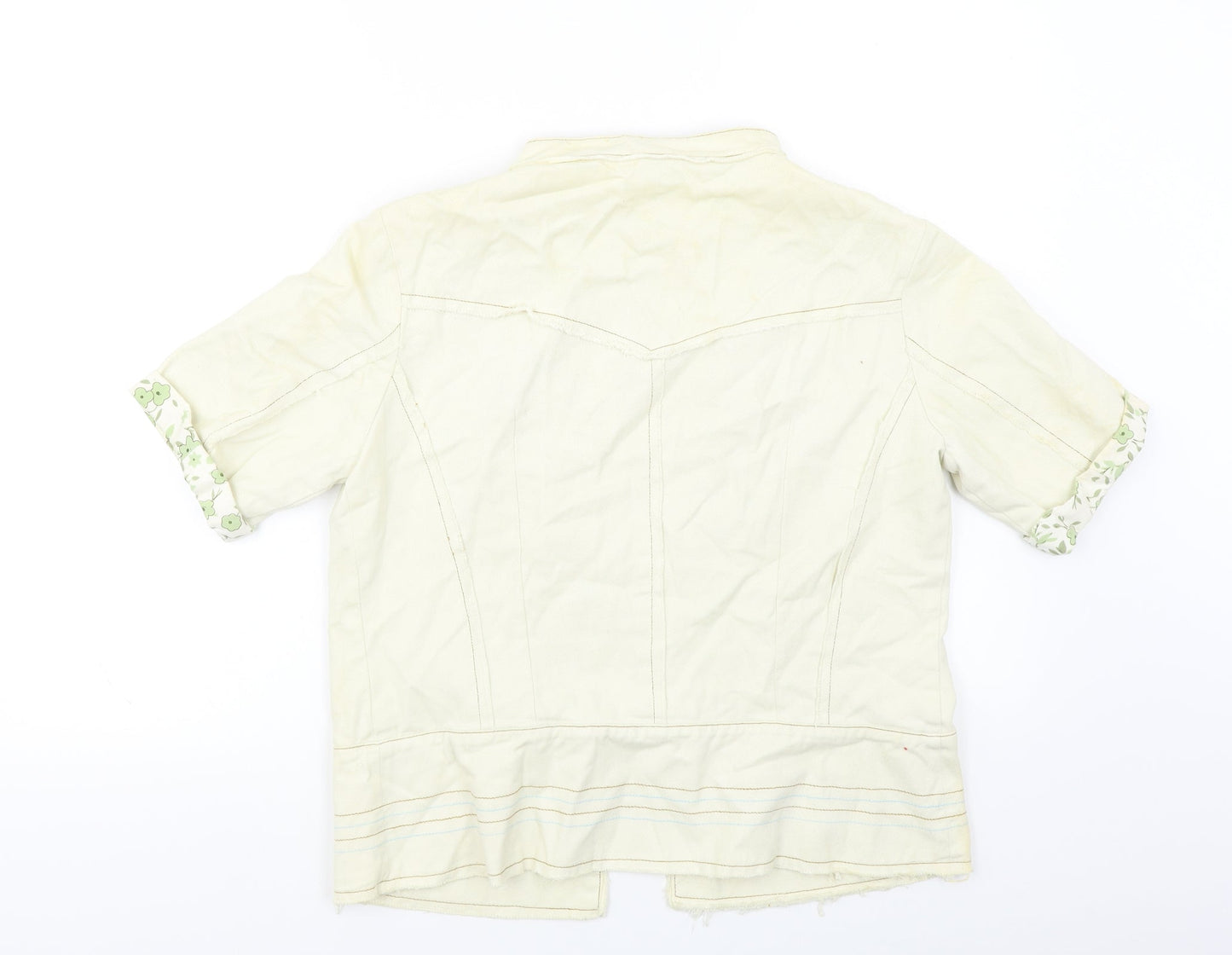 Womens UK Size 14 Preworn White Jacket