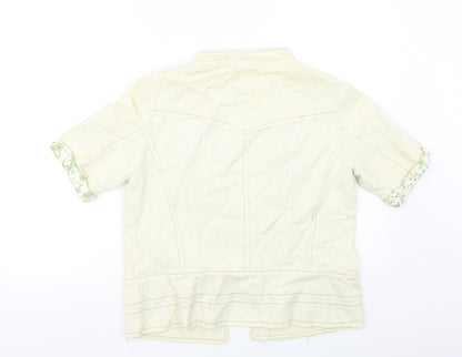Womens UK Size 14 Preworn White Jacket