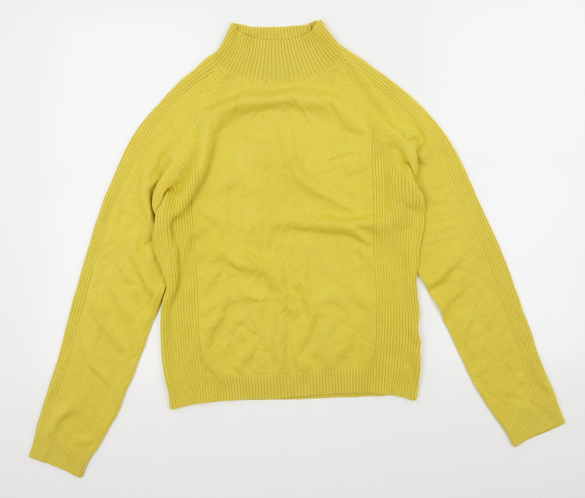 Additional front view of Alexara women’s yellow knit jumper, size L