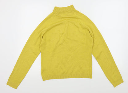 Back view of Alexara women’s yellow knit jumper, size L