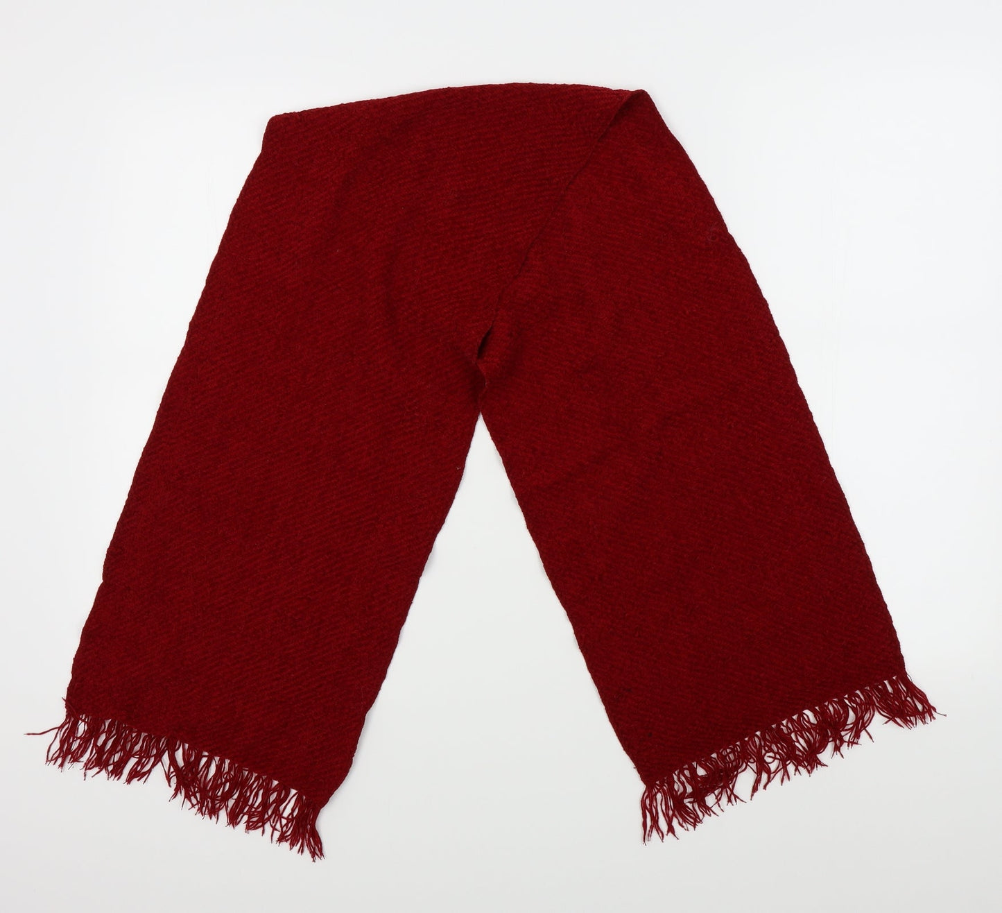 Preworn Womens Red  Knit  Scarf