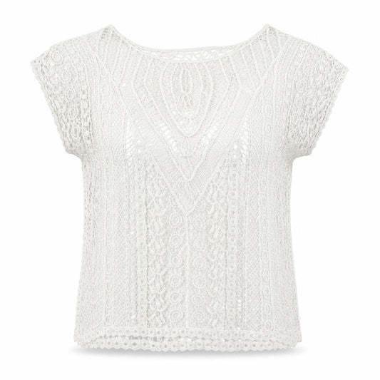 Womens UK Size S Peacocks White Basic Blouse