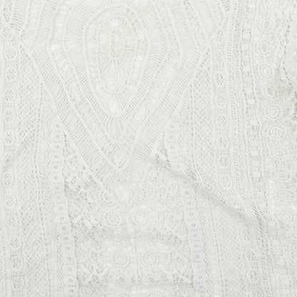 Womens UK Size S Peacocks White Basic Blouse