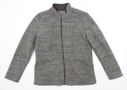 Marks & Spencer Womens Grey   Full Zip Jumper Size 8